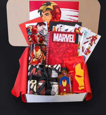 Бокс Железный человек ⦁ max ⦁ Iron Man ⦁ Набор Marvel ⦁ Подарок фанату Марвел