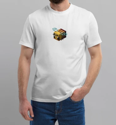 Футболка №1 • Bee • Одяг для фанатів гри Майнкрафт • Мерч Minecraft для геймерів