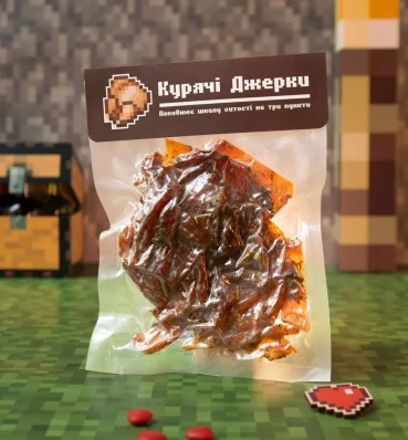 Курячі джерки Minecraft ⦁ Їжа в стилі гри Майнкрафт ⦁ Подарунок геймеру