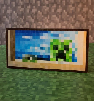 Картина ⦁ Creebet ⦁ Постер в стиле игры Minecraft ⦁ Подарок по Майнкрафт геймеру 