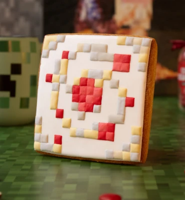 Пряник Тортик ⦁ Їжа в стилі гри Майнкрафт ⦁ Подарунок геймеру та фанату Minecraft