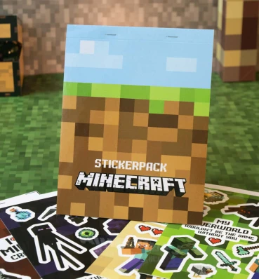 Стікерпак Minecraft ⦁ Набір наліпок за грою Майнкрафт ⦁ Подарунок геймеру