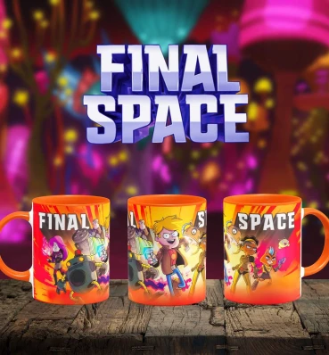 Чашка • Крайний Космос • Кружка • Подарок для фаната мультсериала Final Space