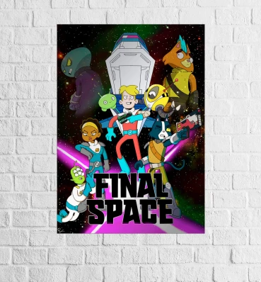 Постер • Крайний Космос • Плакат • Подарок для фаната мультсериала Final Space