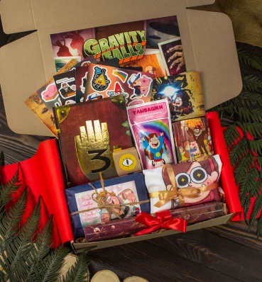 Бокс Гравити Фоллз • max • Подарочный набор для фанатов сериала Gravity Falls