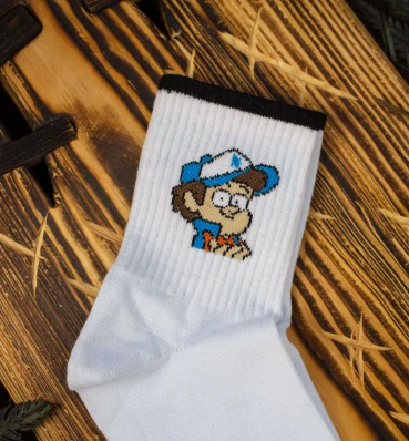 Шкарпетки Діппер • Одяг в стилі Гравіті Фолз • Подарунки фанату Gravity Falls
