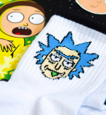 Шкарпетки з Ріком • Сувеніри Рік і Морті • Подарунки Rick and Morty