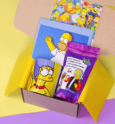 Бокс • mini • Симпсоны • Подарочный набор для фанатов мультсериала • The Simpsons