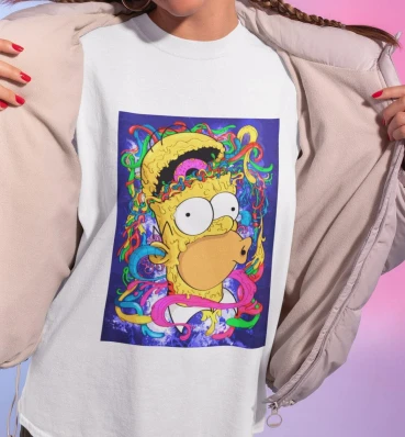 Футболка №14 • Homer Simpson poster • Одежда по мультсериалу • Симпсоны • The Simpsons