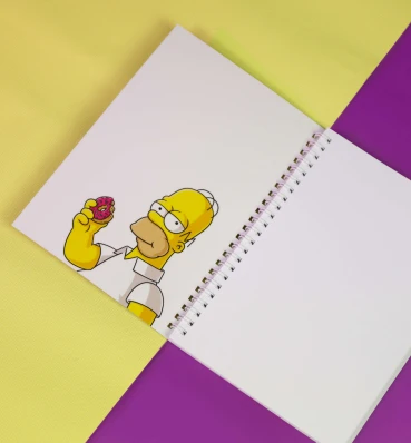 Блокнот с пончиками • Скетчбук по мультсериалу • Симпсоны • The Simpsons