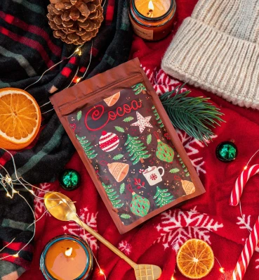 Упаковка затишного какао «New Year Mood» ⦁ Сувеніри та солодощі ⦁ Подарунок на Новий рік та Різдво