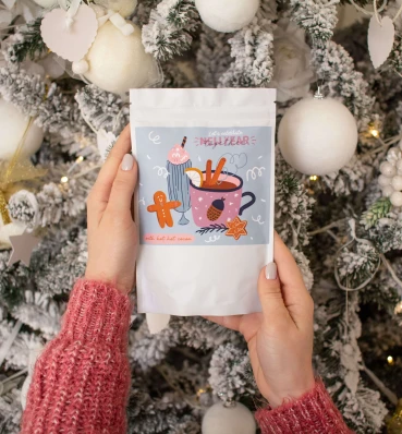 Упаковка уютного какао «Marshmallow time» ⦁ Сувениры и сладости ⦁ Подарок на Новый год и Рождество