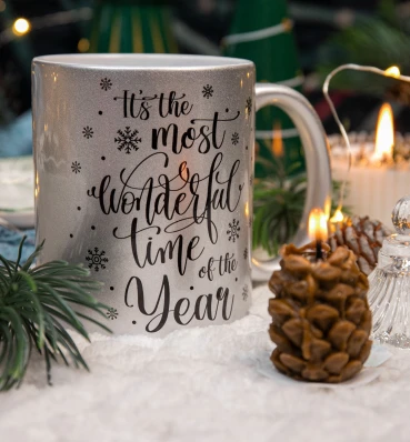 Чашка «Wonderful Time» • Подарки на Новый год и Рождество • Уютная керамическая посуда