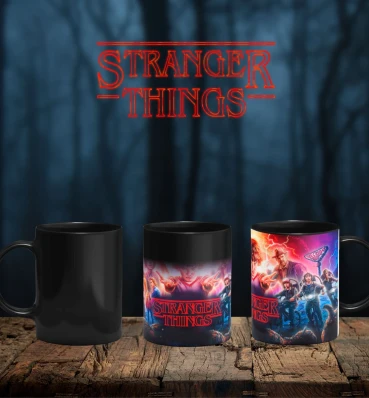 Магическая чашка в стиле сериала • Очень странные дела • Кружка • Stranger Things