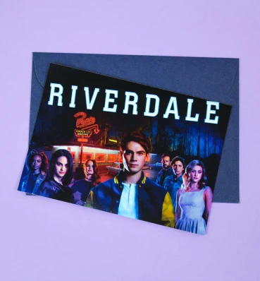 Открытка с персонажами сериала • Ривердейл • Сувениры • Подарки в стиле Riverdale