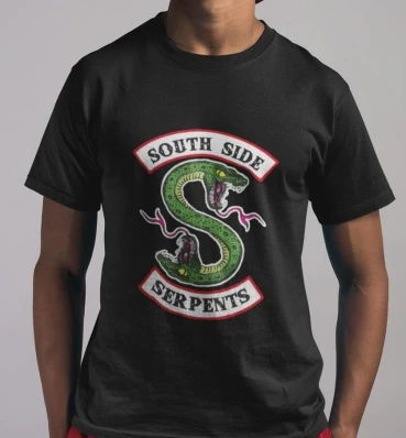 Футболка №2 • South Side Serpents • Ривердейл • Мерч • Одежда в стиле сериала Riverdale