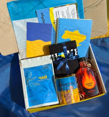 Бокс UKRAINE • Premium • Патриотические наборы • Подарочные сувениры Украина