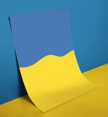 Открытка / постер «Флаг Украины» • Символы Украины • Патриотические сувениры Ukraine