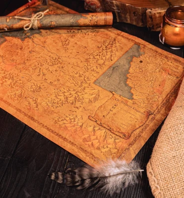 Карта по вселенной Ведьмака ║ Witcher ║ Подарочные сувениры 