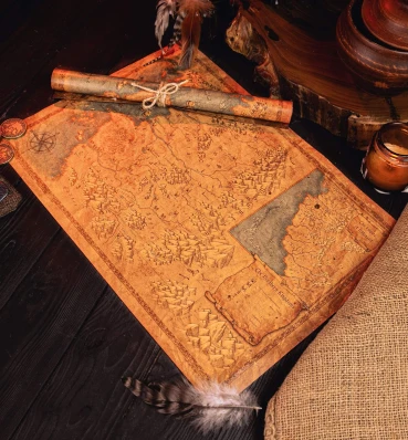 Карта по вселенной Ведьмака ║ Witcher ║ Подарочные сувениры 