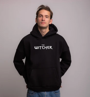 Худі OVERSIZE №6 • Логотип гри Witcher • Мерч з принтом по Відьмаку • Одяг для геймерів