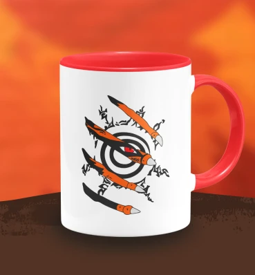 Чашка ⦁ Курама ⦁ Горнятко Дев'ятихвостий кіцуне ⦁ Kurama ⦁ Сувеніри та посуд ⦁ Подарунки в стилі аніме Naruto