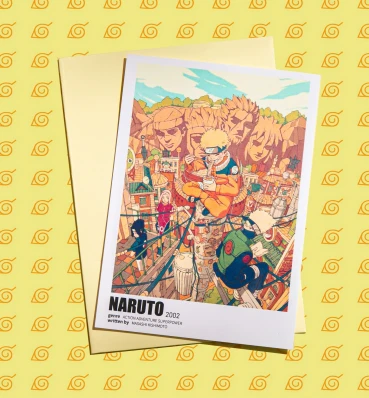 Листівка ⦁ Наруто ⦁ Сувеніри та атрибутика ⦁ Подарунки в стилі аніме Naruto
