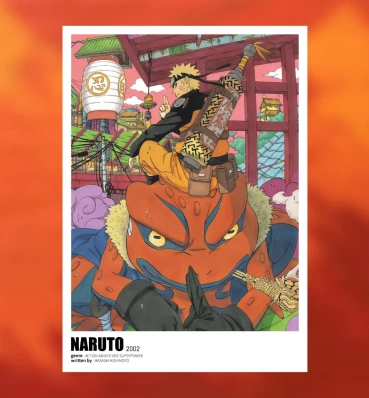 Постер №4 ⦁ Наруто та Гамакічі ⦁ Плакат ⦁ Подарунки та сувеніри в стилі аніме Naruto