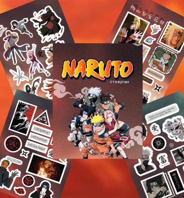 Стікерпак • Наруто • Наліпки Акацукі • Сувеніри та атрибутика • Подарунки в стилі аніме Naruto