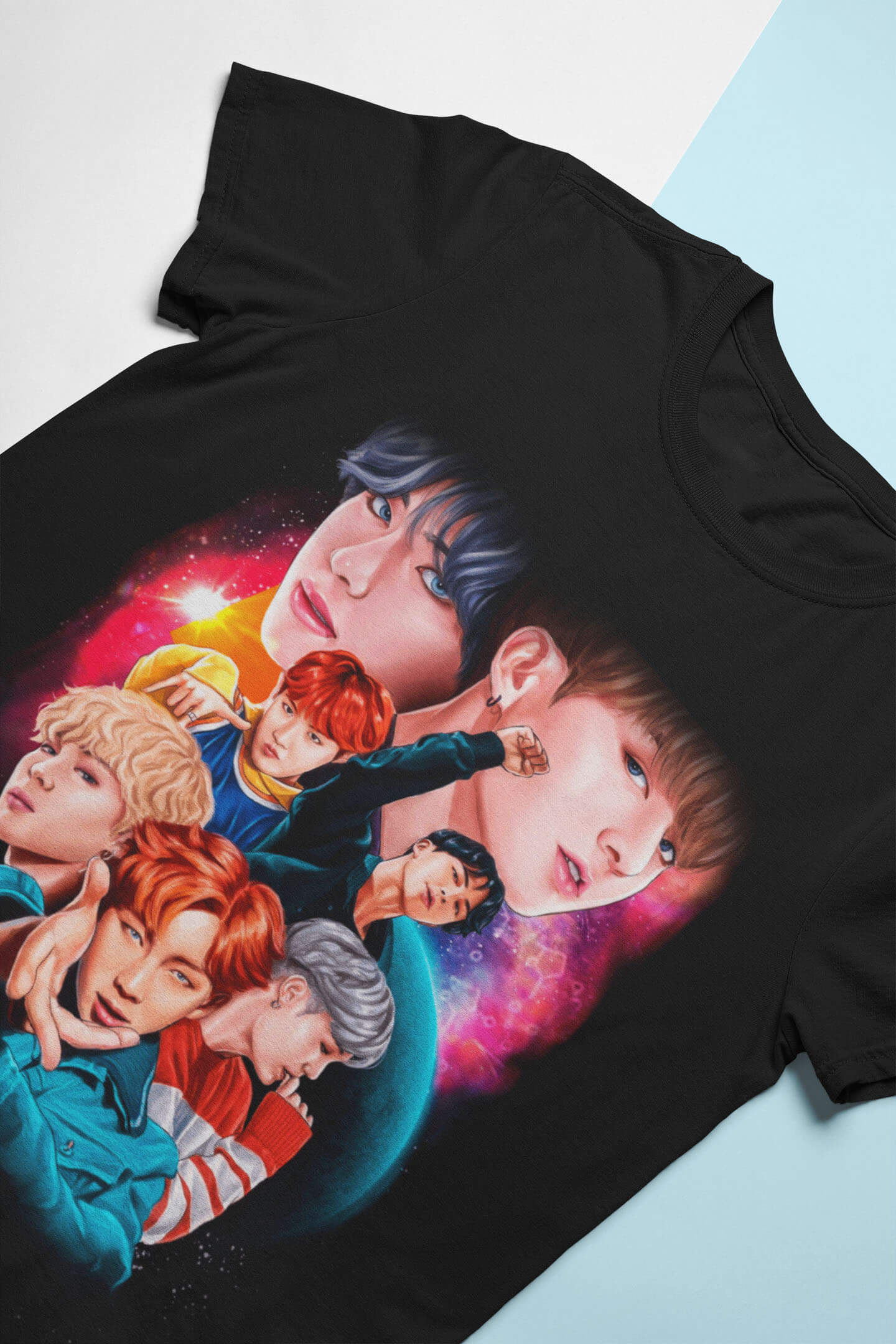 Футболка № 6 * Постер гурту BTS * БТС ⦁ Мерч ⦁ Одяг для фанатів K-POP та гр...