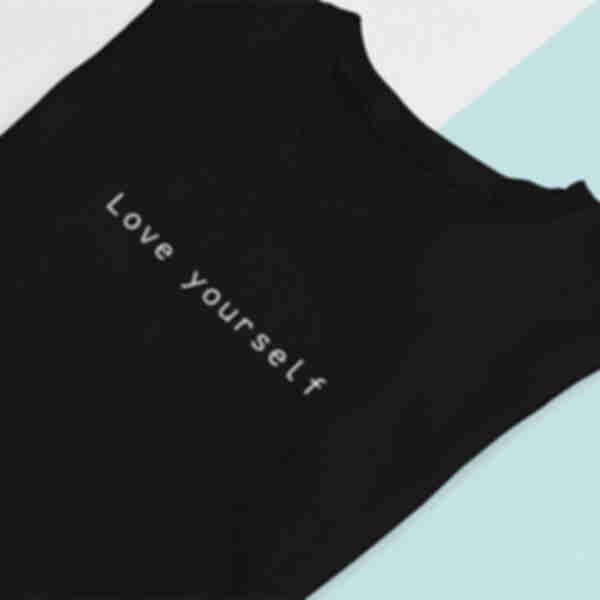 Футболка №12 • Love yourself • БТС ⦁ Мерч ⦁ Одяг для фанатів K-POP та групи BTS