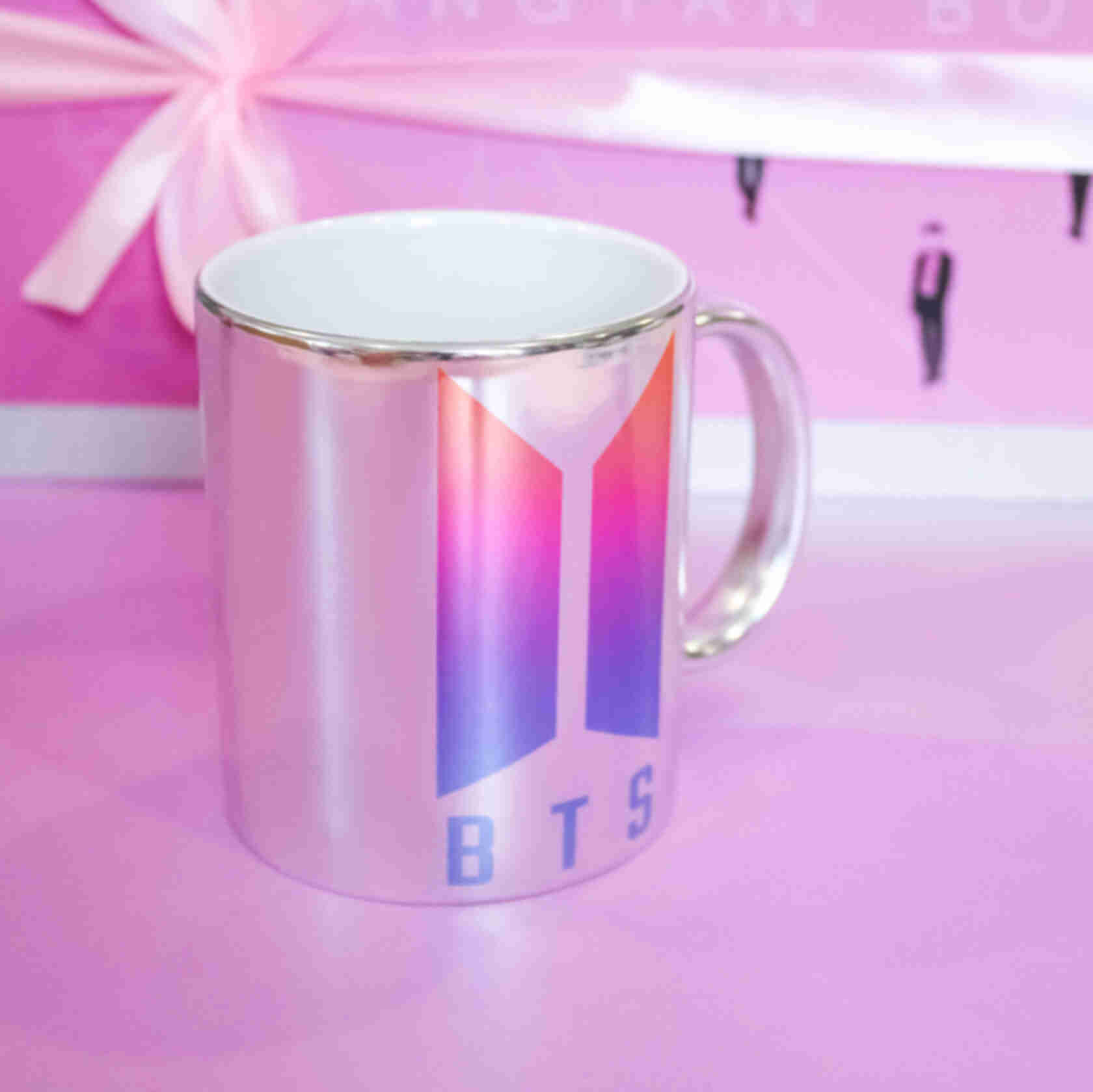 Чашка ⦁ Лого групи • БТС ⦁ Кружка ⦁ Подарунок для фанатів K-POP та корейської групи BTSФото №1