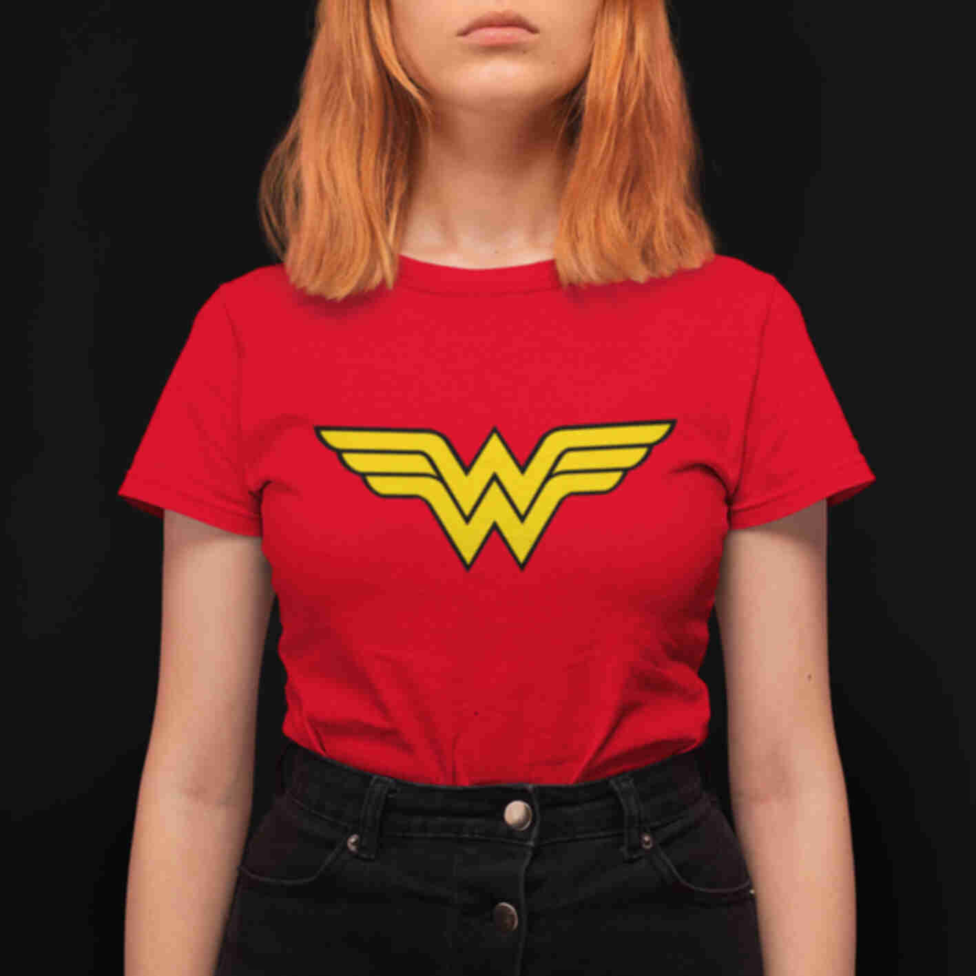 Футболка №24 • Логотип Чудо-жінки • Wonder Woman • DC, червонаФото №11