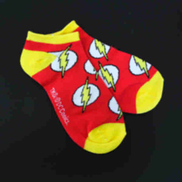 Супергеройські шкарпетки з Флешем ⦁ Одяг Flash ⦁ Подарунки в стилі всесвіту DC