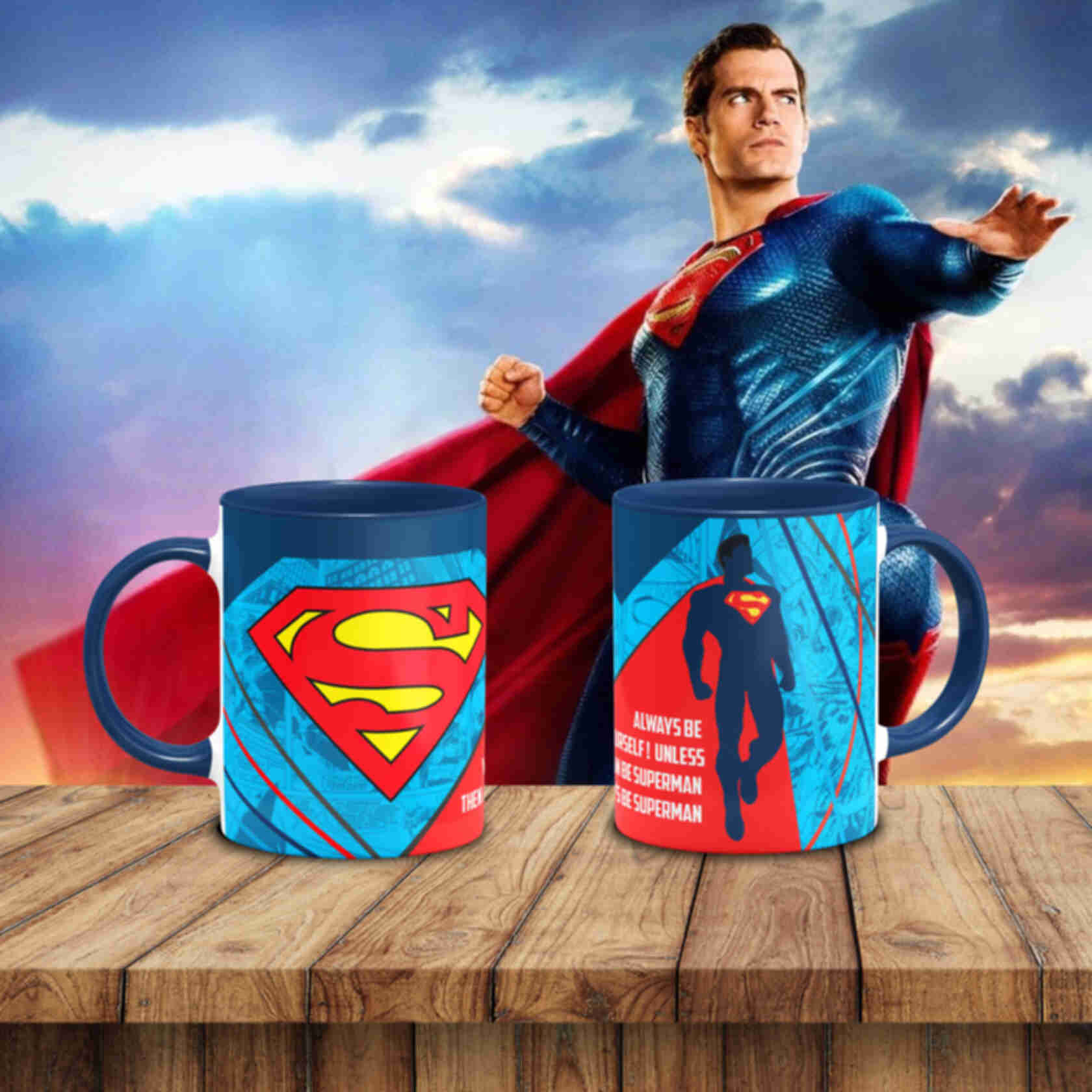 Чашка з Суперменом ⦁ Superman ⦁ Горнятко з супергероєм всесвіту DC ⦁ Подарунки ДСФото №2