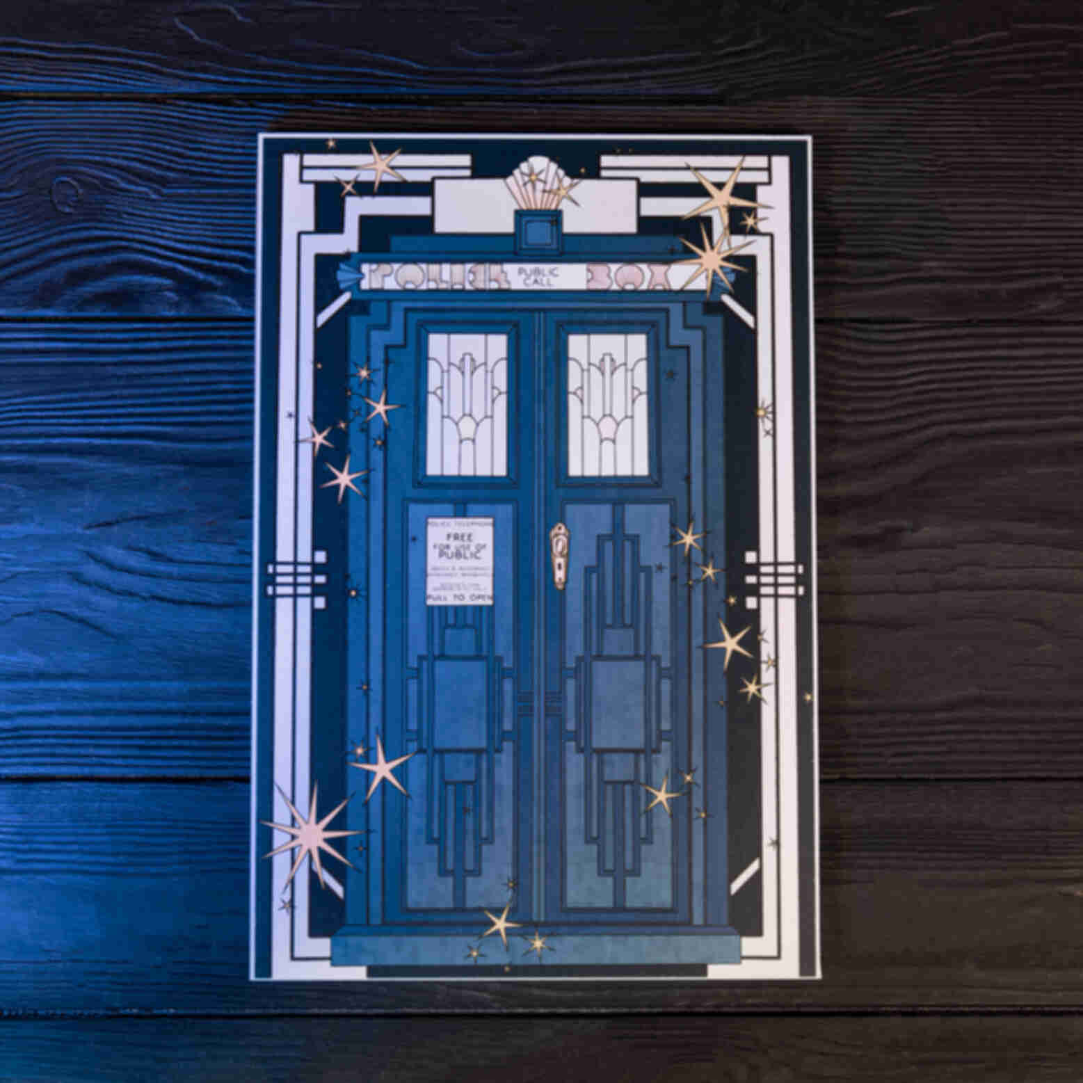 Тематичний постер Тардіс • Плакат Доктор Хто • Сувеніри • Подарунки в стилі Doctor WhoФото №4