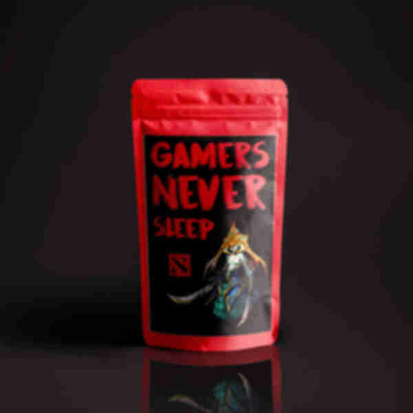 Упаковка кави "Gamers never sleep".