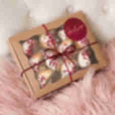 Печиво з передбаченнями в крафтовій коробочці • Солодкий подарунок для коханої