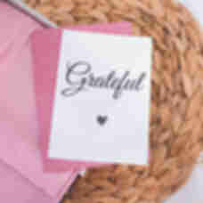 Листівка 'Grateful' Pink