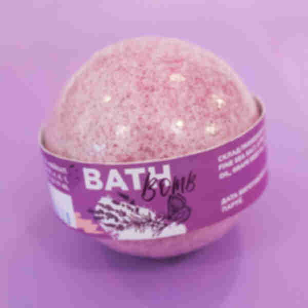Бомбочка для ванни з олією мигдалю «Bubble gum» ⦁ SPA-процедура вдома. Доглядова косметика для жінок 