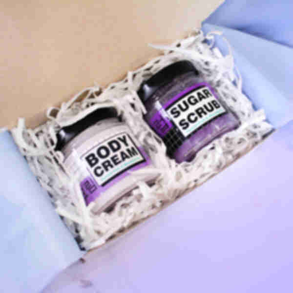 Spa box «Purple weekend» ⦁ mini ⦁ Подарунковий бокс для дівчини - набір косметики для догляду за шкірою