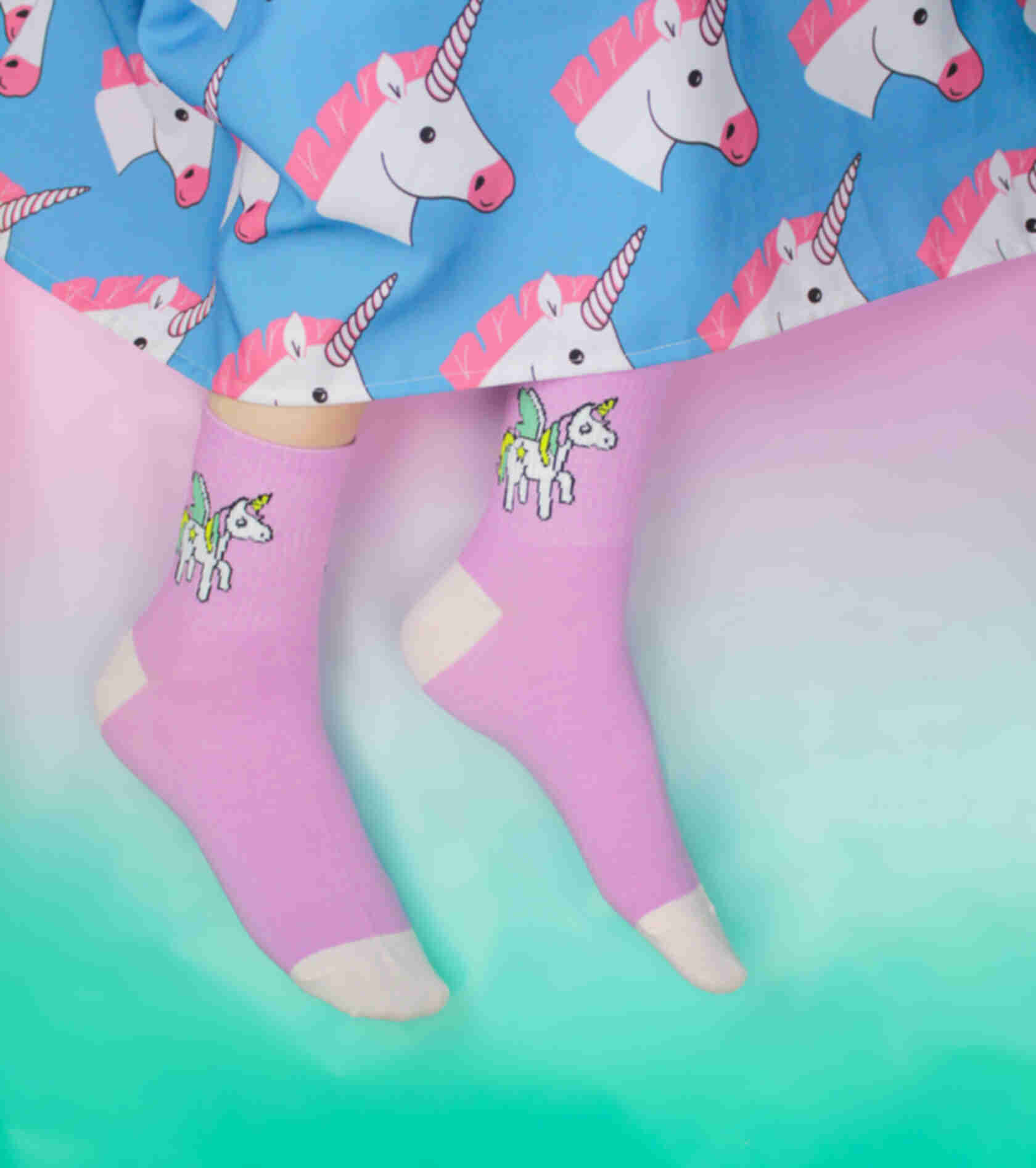 Шкарпетки з единорогами Фото №3
