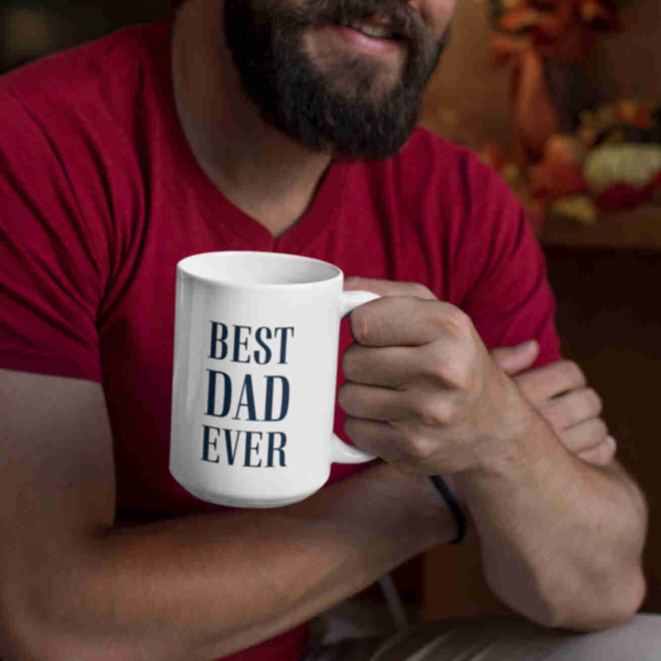 Чашка «Best dad ever» Iced Coffee ⦁ Classic/MiddleФото №1