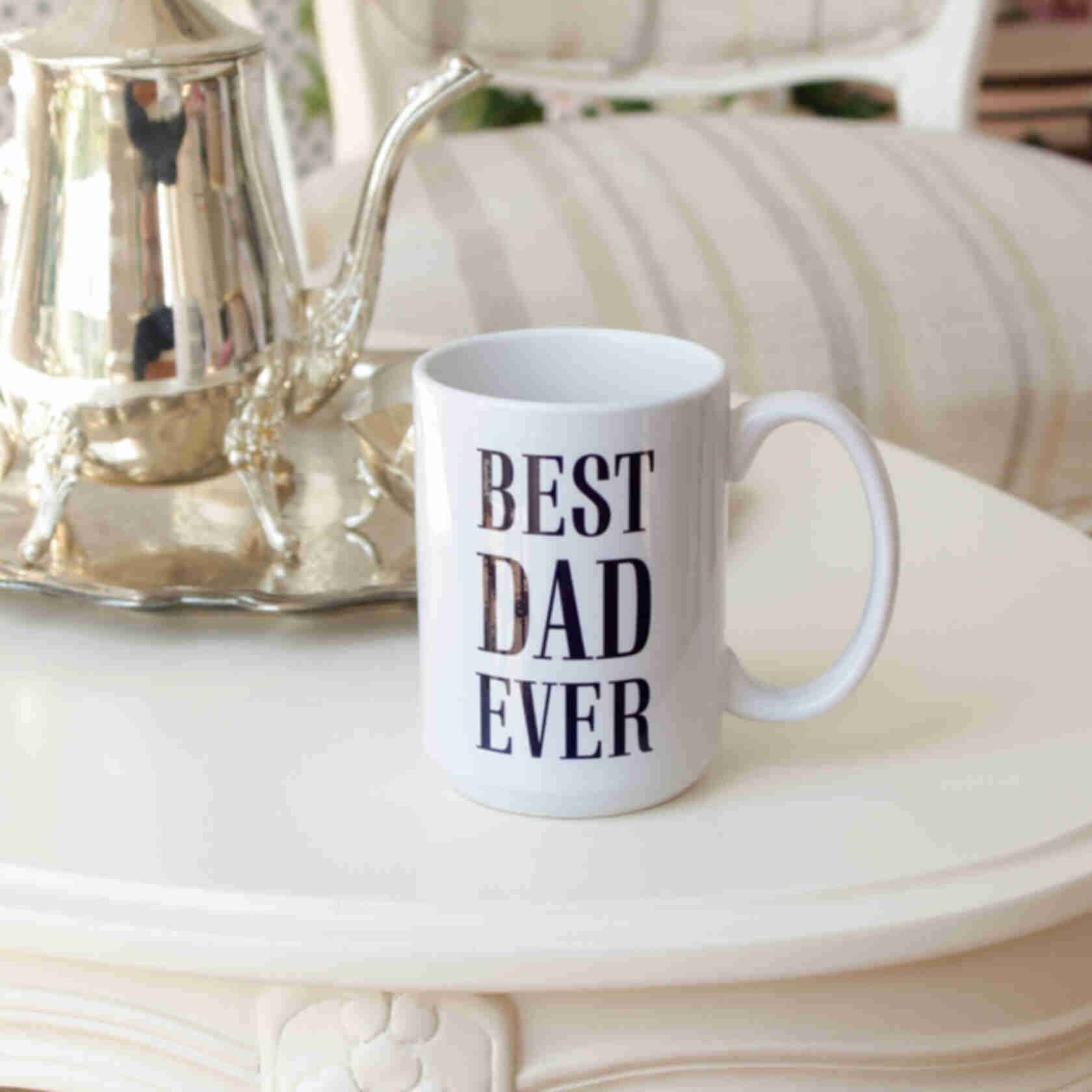 Чашка «Best dad ever» ⦁ Кружка на подарунок улюбленому татові. Велика чашка для татаФото №2