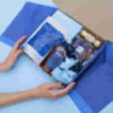 АРХИВ Подарунковий бокс «Middle blue» ⦁ Подарунок чоловікові, хлопцеві, другові