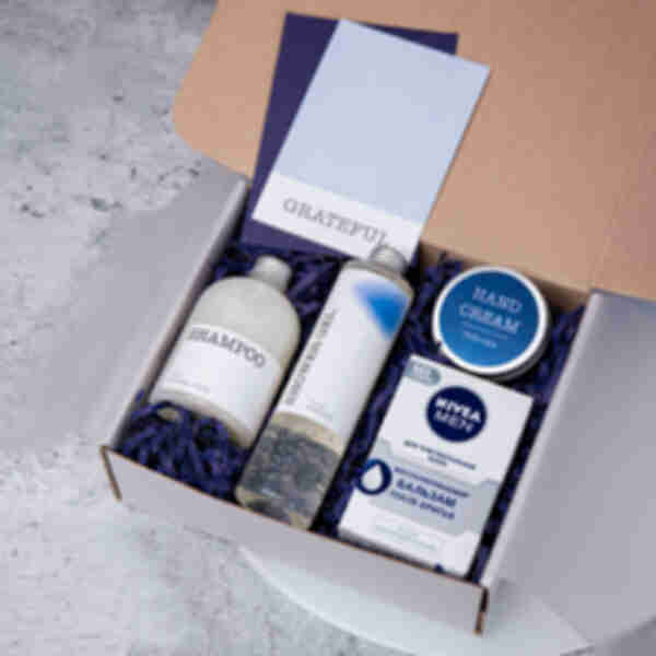 SPA-box for man «Sea» ⦁ Подарунковий набір доглядової косметики для чоловіків