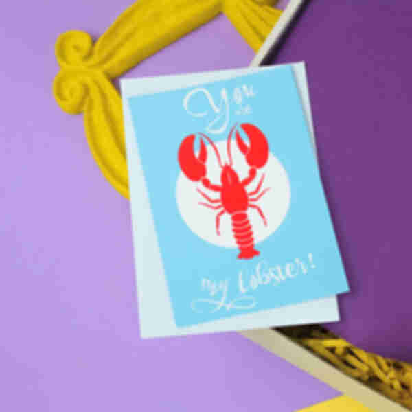 Листівка «You are my lobster» • Сувеніри Друзі • Подарунок для фаната серіалу Friends