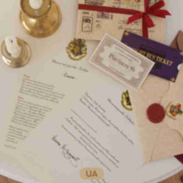 Лист-запрошення до Гоґвортсу ⚡️ Поштовий комплект ⚡️ Гаррі Поттер ⚡️ Harry Potter