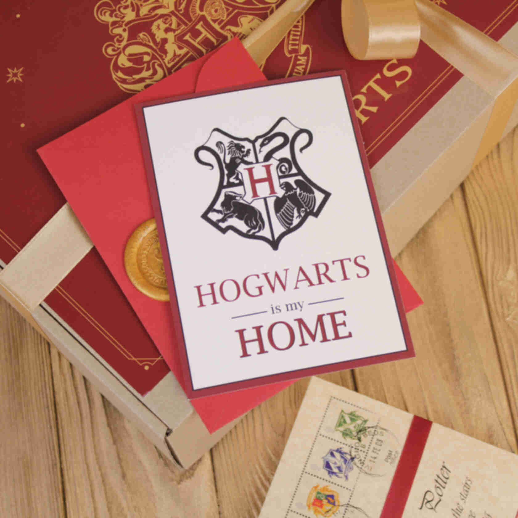 + Листівка Hogwarts, у конверті з печаткоюФото №11