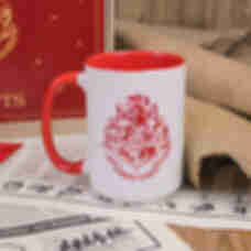 Велика чашка з червоним гербом Гоґвортсу ⚡️ Горнятко Гаррі Поттер ⚡️ Harry Potter